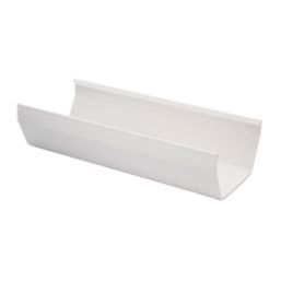FloPlast  PVC Square Gutter White 114mm x 3m 6 Pack