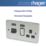 Hager Sollysta WRCC50NBSB 45A 1-Gang 2P+E Cooker Switch Brushed Steel with LED with Black Inserts