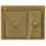 ETAL Elite 1.5 Bowl Stainless Steel Inset / Undermount Kitchen Sink Brushed Gold 555mm x 440mm