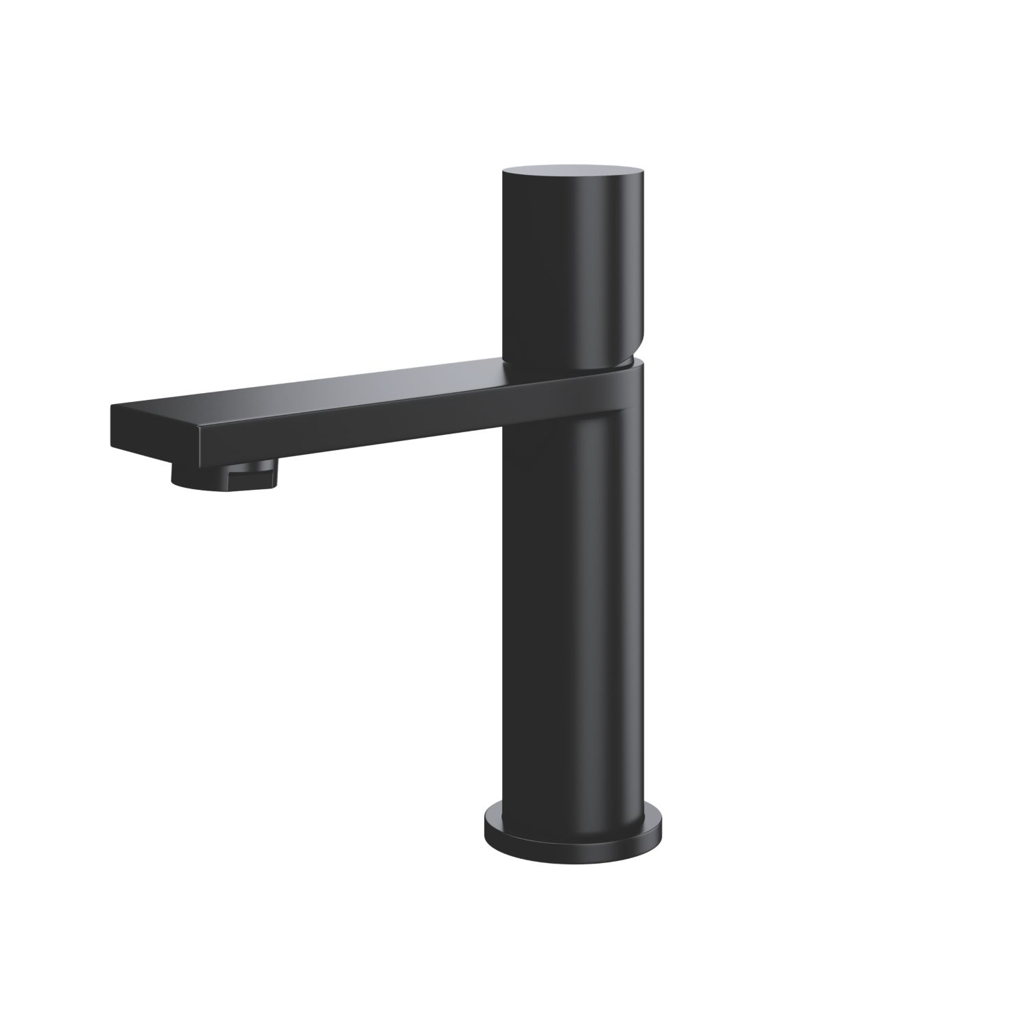 ETAL Saris Matt Black 184mm Standard Round Head Mono Basin Mixer Tap (162KG)