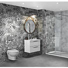 Splashwall  Bathroom Wall Panel Matt Grey  600mm x 2420mm x 10mm