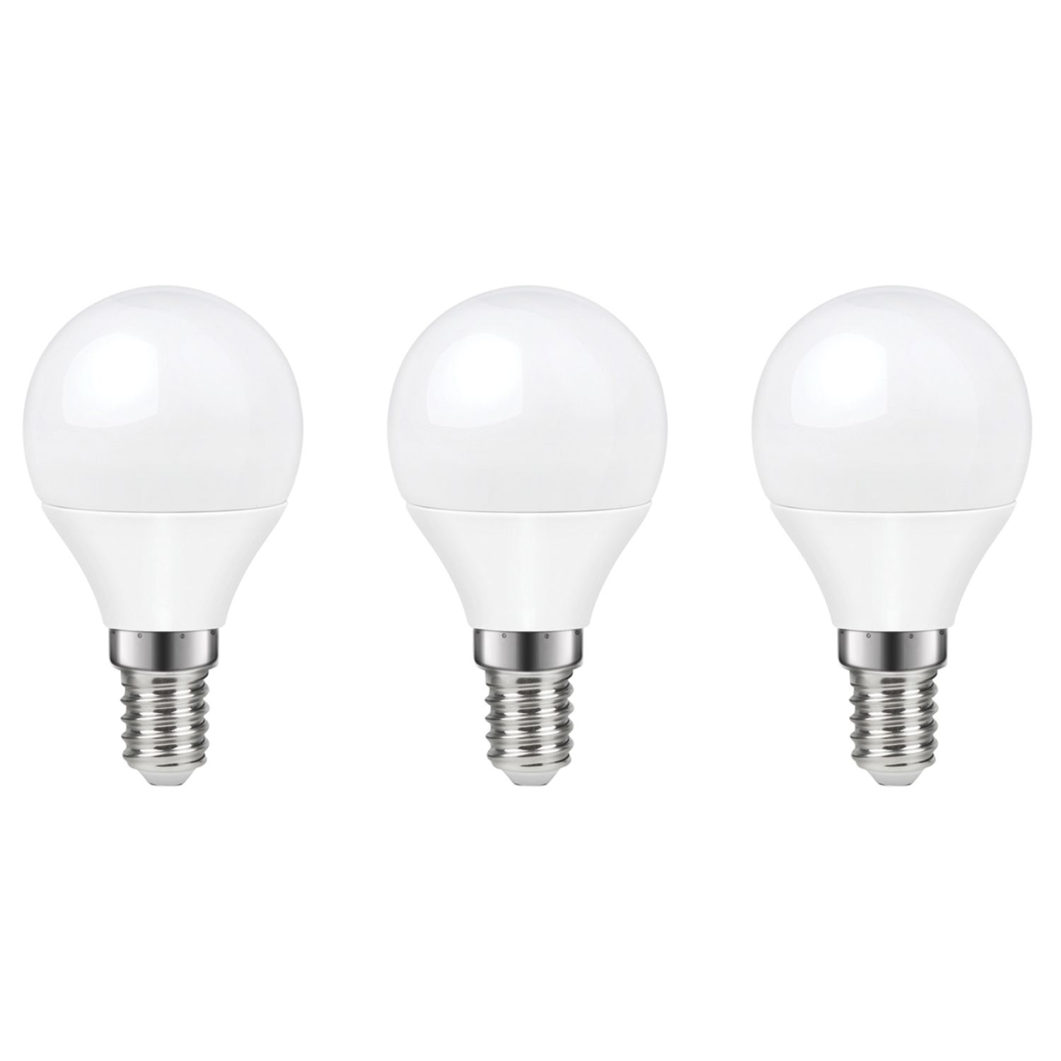LAP E14 Mini Globe LED Light Bulb 470lm 4.2W 3 Pack (162PP)