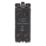 Contactum Decorative 10AX 2-Way Grid Retractive Switch Module 'Press' Off Centre Brushed Steel with Black Inserts