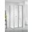 Triton Neo Six  Framed Square Bi-Fold Door Shower Enclosure  Chrome  900mm x 900mm x 1850mm