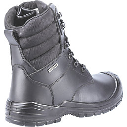 Amblers 240   Lace & Zip Safety Boots Black Size 7