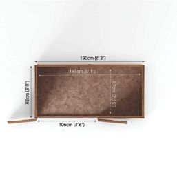 Mercia Value 6' x 3' (Nominal) Pent Timber Bike Store