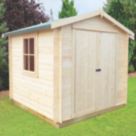 Shire Bradley 7' x 7' (Nominal) Apex Timber Log Cabin