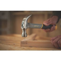 Stanley 16 Oz. Smooth-Face Curved Claw Hammer with Fiberglass