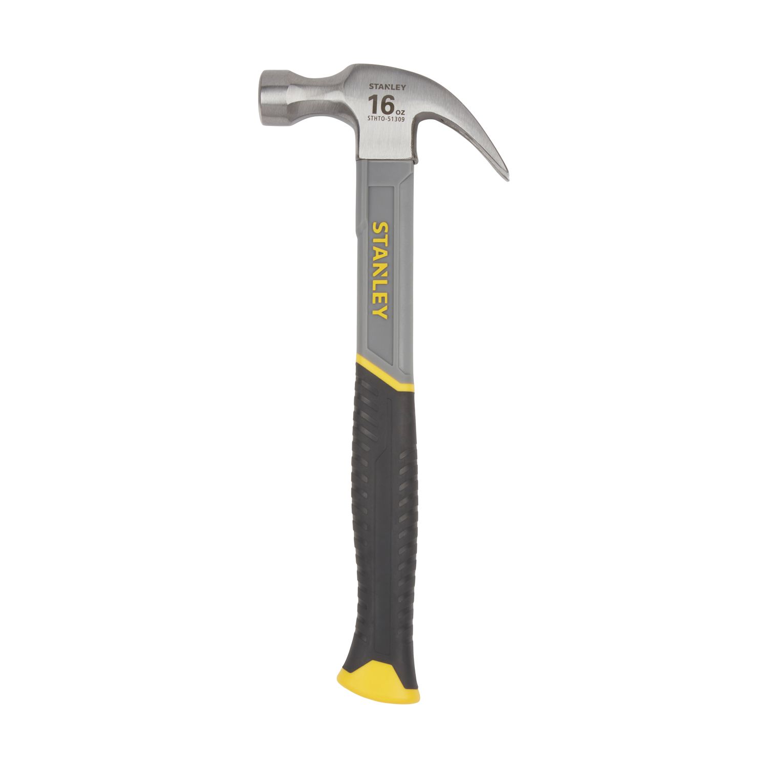 Stanley Fibreglass Claw Hammer 16oz (0.45kg) (1638X)