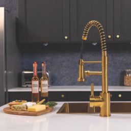 ETAL  Flexi Style 3-in-1 Instant Boiling Water Kitchen Tap Brushed Gold