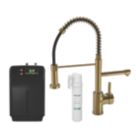 ETAL  Flexi Style 3-in-1 Instant Boiling Water Kitchen Tap Brushed Gold