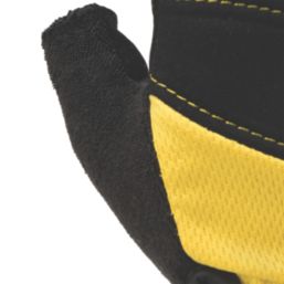 DEWALT Performance Fingerless Gloves Black / Yellow / Grey Medium