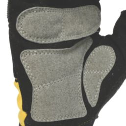 DEWALT Performance Fingerless Gloves Black / Yellow / Grey Medium