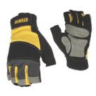 DEWALT Performance Fingerless Gloves Black / Yellow / Grey Medium
