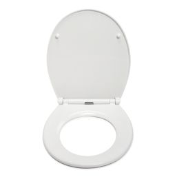 Croydex Capri Soft-Close Toilet Seat Polypropylene White