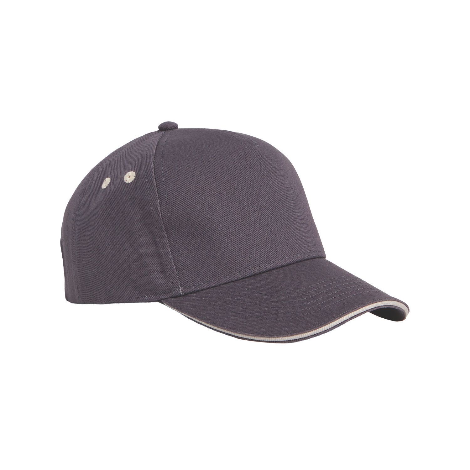 Beechfield 5 Panel Cap Grey (163EP)