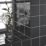 Homelux 9mm Straight Aluminium Tile Trim Black 2.5m