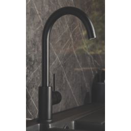 Streame by Abode Nico Swan Single Lever Mono Mixer Matt Black