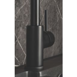 Streame by Abode Nico Swan Single Lever Mono Mixer Matt Black