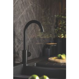 Streame by Abode Nico Swan Single Lever Mono Mixer Matt Black