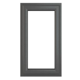 Crystal  Right-Hand Opening Clear Double-Glazed Casement Anthracite Grey uPVC Window 610mm x 965mm