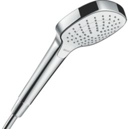 Hansgrohe Croma Select E EcoSmart Shower Handset White/Chrome 108mm x 185mm