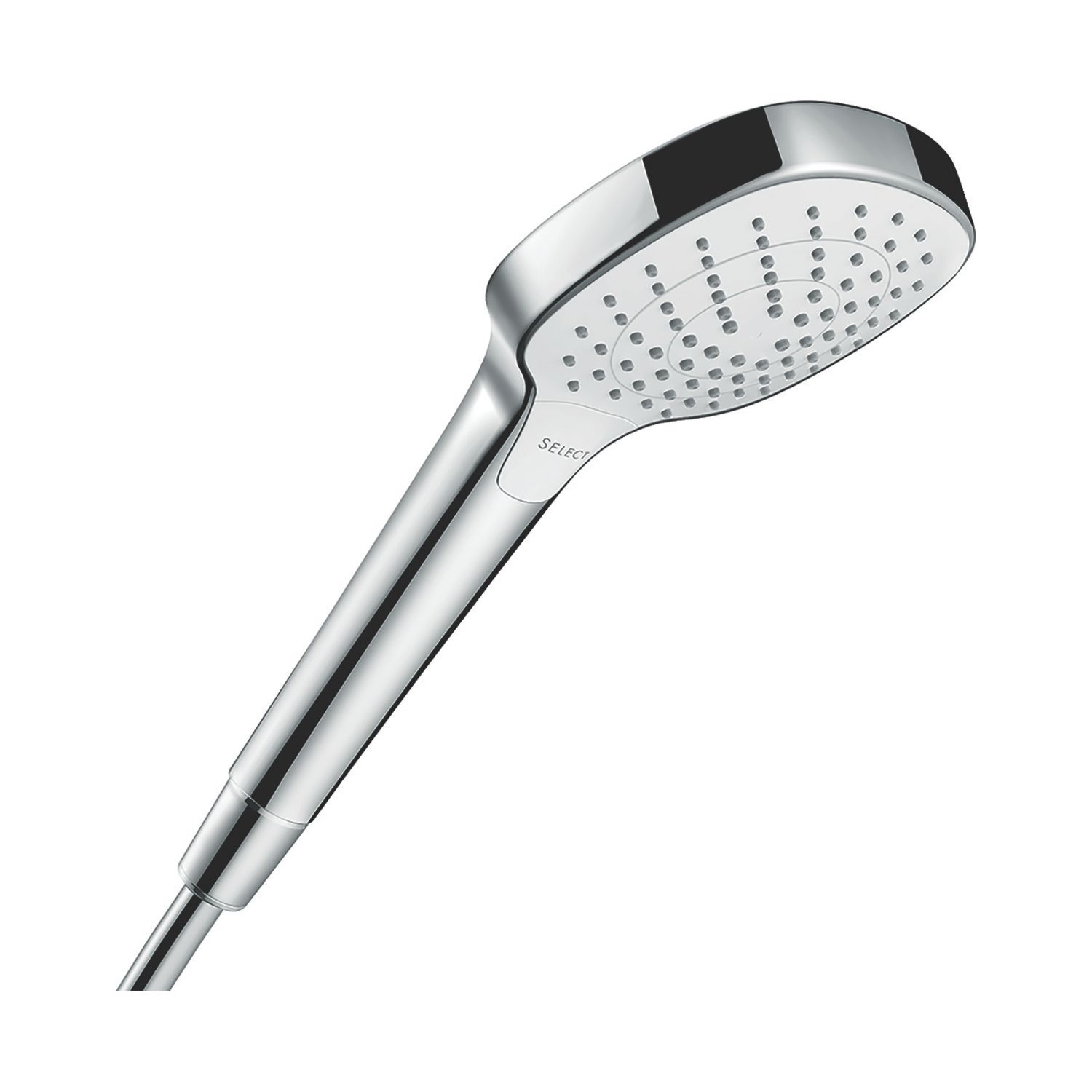 Hansgrohe Croma Select E EcoSmart Shower Handset White/Chrome 108mm x 185mm (163JX)