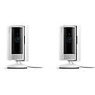 Ring  Mains-Powered White Wired 1080p Indoor Cylinder Smart Camera (2nd Gen) 2 Pack