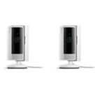 Ring  Mains-Powered White Wired 1080p Indoor Cylinder Smart Cameras (2nd Gen) 2 Pack