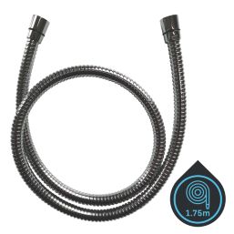 Swirl  Shower Hose Chrome 10mm x 1.5m