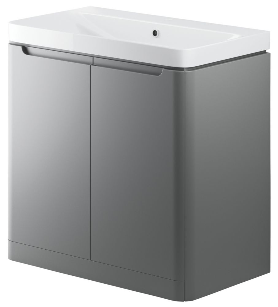 Floorstanding Vanity Unit & Basin Matt Grey 805mm x 460mm x 840mm