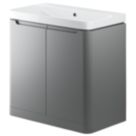 Floorstanding Vanity Unit & Basin Matt Grey 805mm x 460mm x 840mm