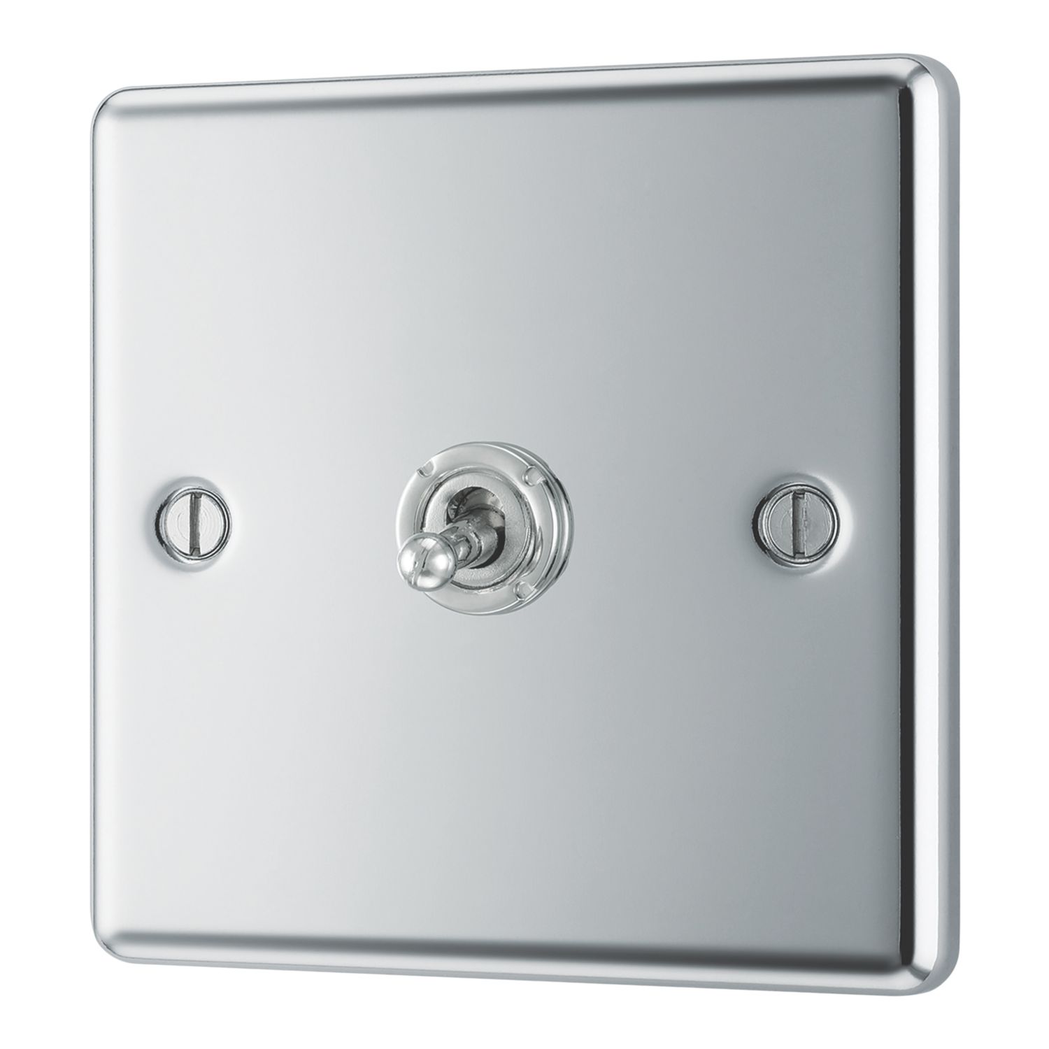 LAP 20A 16AX 1-Gang 2-Way Toggle Switch Polished Chrome (163PN)