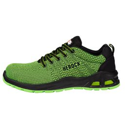 Herock Titus Size 10  Fluo Green    Safety Trainers