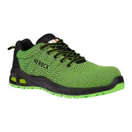 Herock Titus Size 10  Fluo Green    Safety Trainers