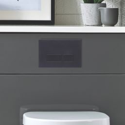 Quad Dual-Flush Flushing Plate Black