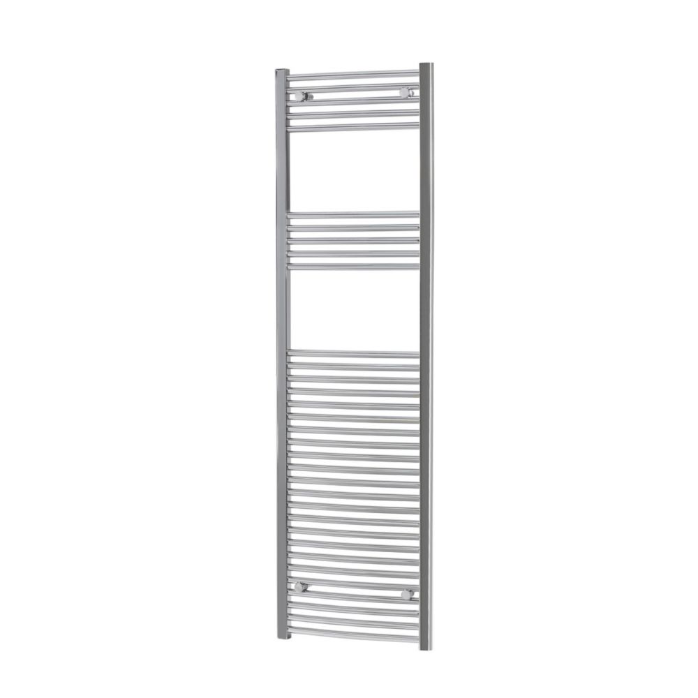 Flomasta 1800mm x 400mm 1546BTU Chrome Curved  Towel Radiator