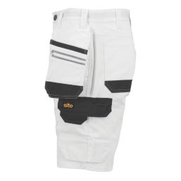 Site Kirksey Shorts White/Grey 38" W