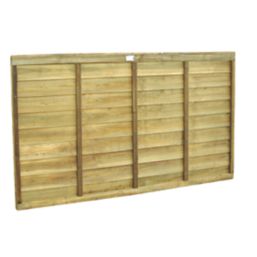 Forest Super Lap  Fence Panels Natural Timber 6' x 3' Pack of 10