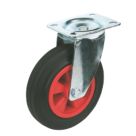 Industrial Swivel Castors 200mm Black/Red