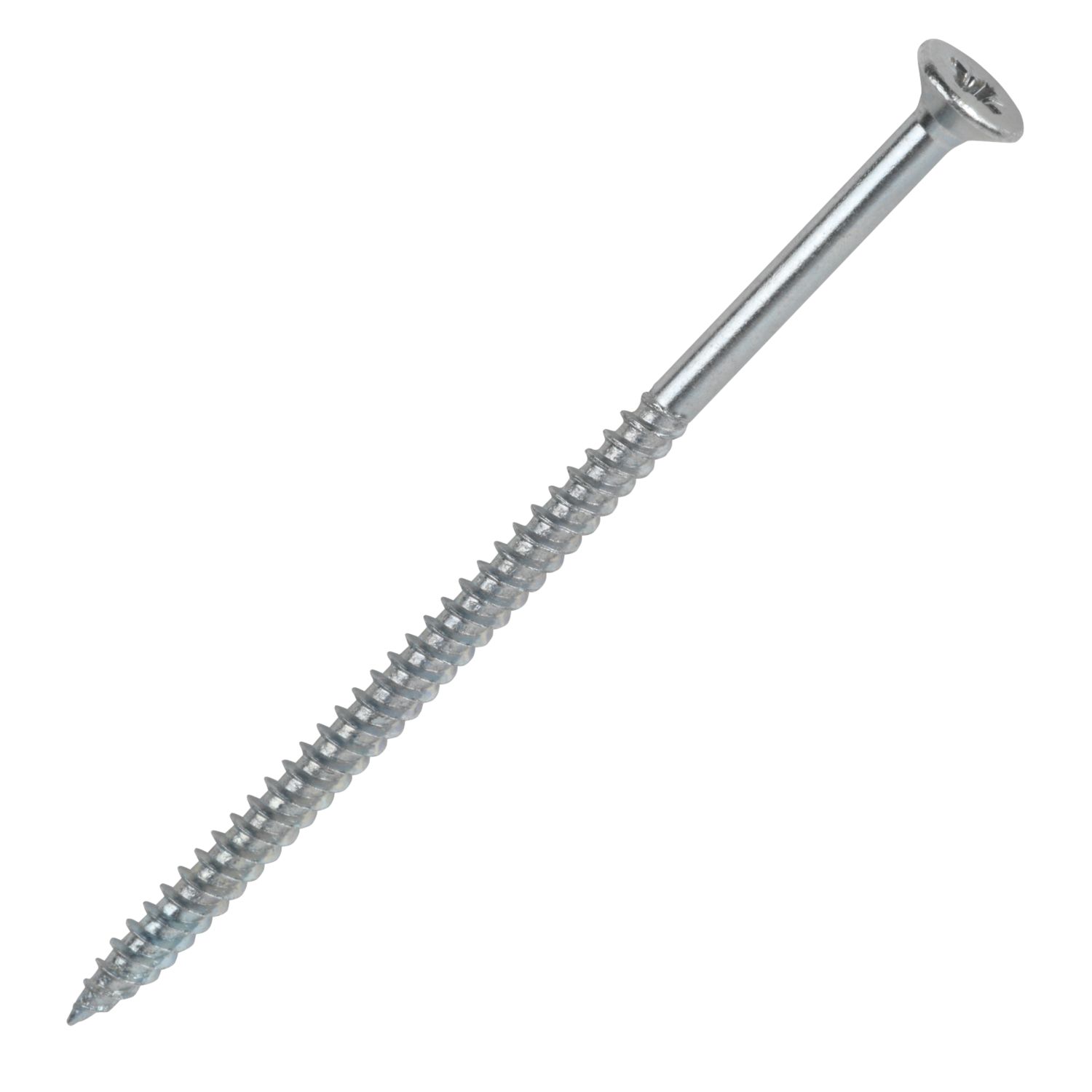 Quicksilver PZ Double-Countersunk Thread Cutting Woodscrews 8ga x 3" 100 Pack (16498)