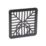 FloPlast  Gulley Grid Black 150mm x 150mm