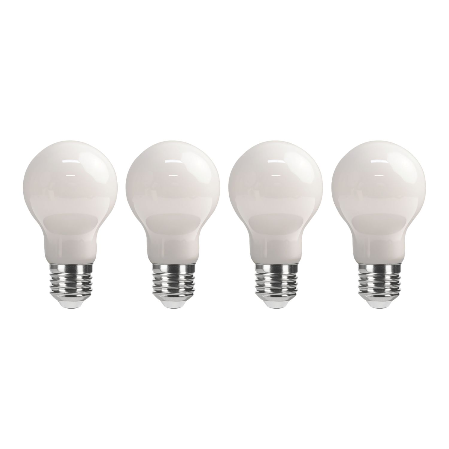 LAP E27 A60 LED Light Bulb Milky 806lm 4.9W 4 Pack (164CF)