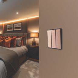 British General Evolve 20A 16AX 3-Gang 2-Way Light Switch  Copper