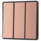 British General Evolve 20A 16AX 3-Gang 2-Way Light Switch  Copper