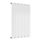 Reina Flat Single 600mm x 440mm 1062BTU White Vertical Designer Radiator