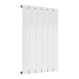 Reina Flat Single 600mm x 440mm 1062BTU White Vertical Designer Radiator