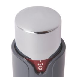 Flomasta  1/2" x 15mm Anthracite/Chrome Straight & L/S Modern Thermostatic Radiator Valve & Lockshield