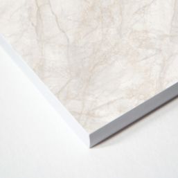 Wilsonart  Matt White Marble Effect Laminate Worktop 3000mm x 650mm x 12mm