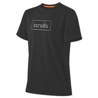Scruffs  Short Sleeve Organic Work T-Shirt Black X Large 46" Chest